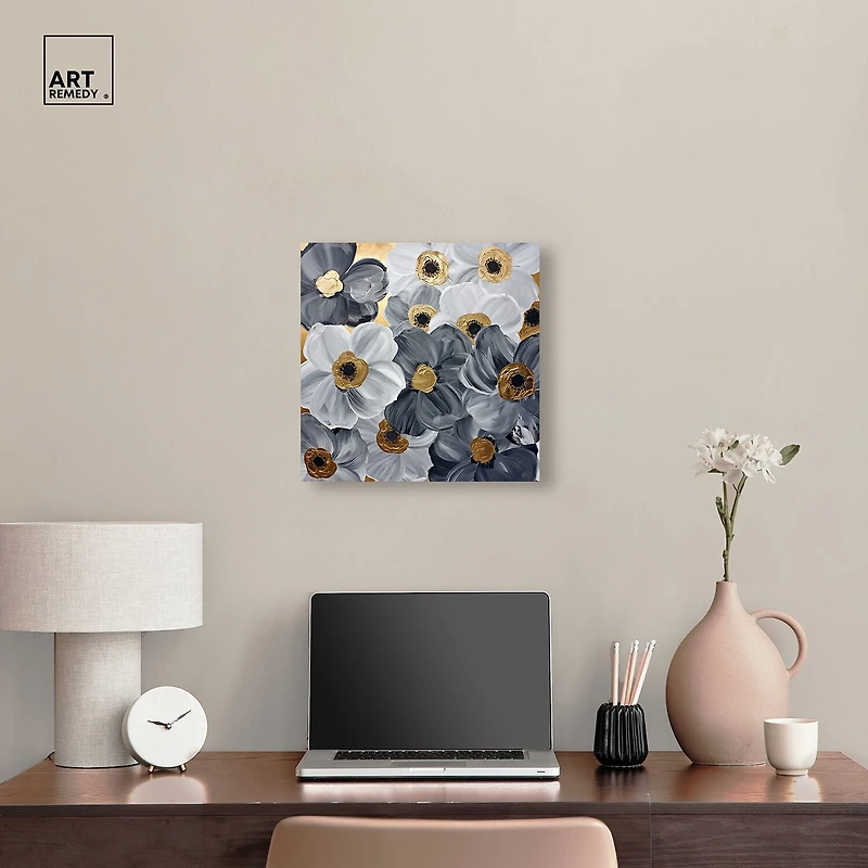ART REMEDY® "Fields And Fields" Giclee Floral And Botanical Canvas Art