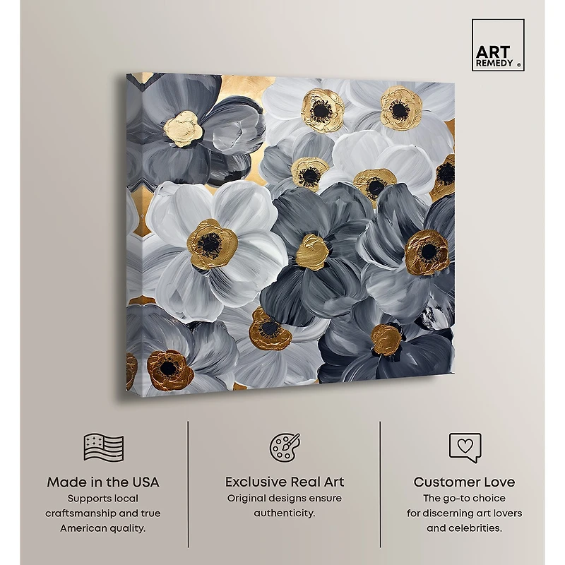 ART REMEDY® "Fields And Fields" Giclee Floral And Botanical Canvas Art