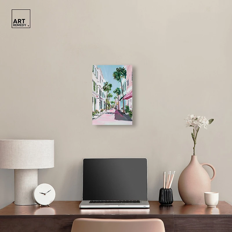 ART REMEDY® "Down The Avenue" Giclee Cities And Skylines Canvas Art