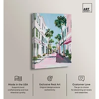 ART REMEDY® "Down The Avenue" Giclee Cities And Skylines Canvas Art