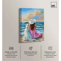 ART REMEDY® "Girl And Her Best Friend" Giclee Animals Canvas Art