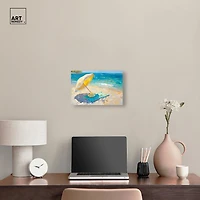 ART REMEDY® "Morning Beach View" Giclee Nautical And Coastal Canvas Art