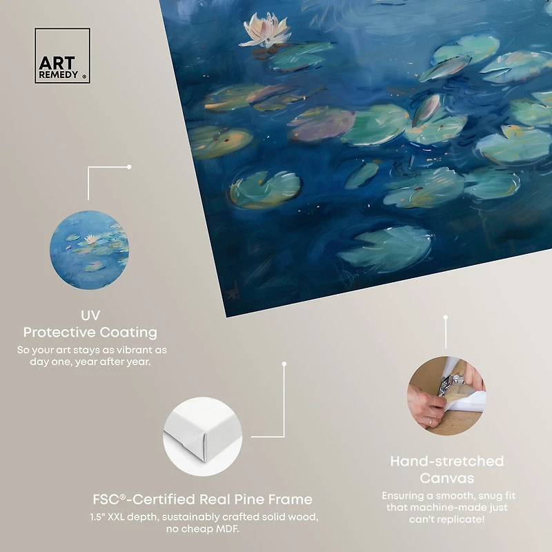 ART REMEDY® "Morning Dew Panoramic" Giclee Classic And Figurative Canvas Art