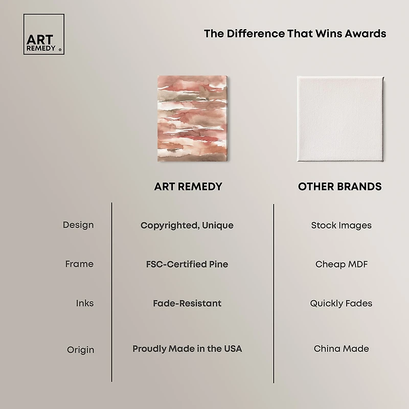 ART REMEDY® "Tone Tinted Powders" Giclee Abstract Canvas Art