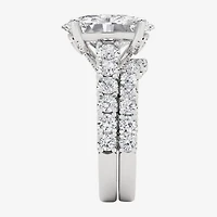 Grown Gorgeous (F,Vs2) Womens 6 1/10 Ct. T.W. Lab White Diamond 14K Gold or Platinum Oval Side Stone Bridal Set