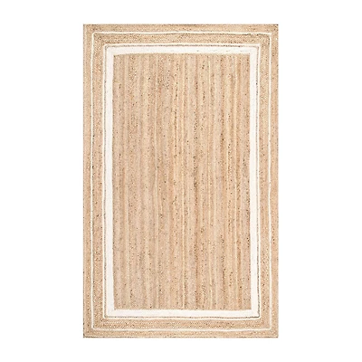 nuLoom Braided Rikki Border Jute Rug