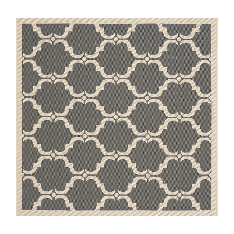 Safavieh Courtyard Collection Jobeth Geometric Indoor/Outdoor Square Area Rug