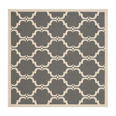 Safavieh Courtyard Collection Jobeth Geometric Indoor/Outdoor Square Area Rug