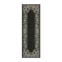 Safavieh Courtyard Collection Kestrel Oriental Indoor/Outdoor Runner Rug