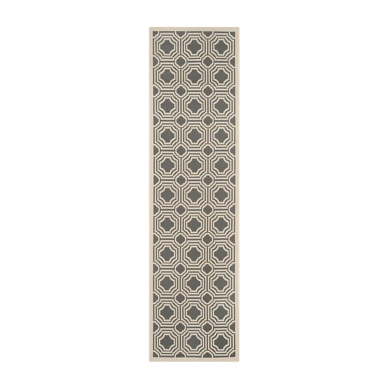 Safavieh Courtyard Collection Torma Geometric Indoor/Outdoor Runner Rug