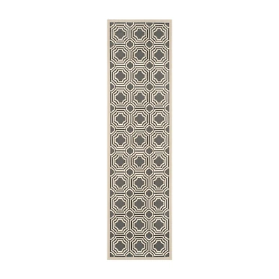 Safavieh Courtyard Collection Torma Geometric Indoor/Outdoor Runner Rug