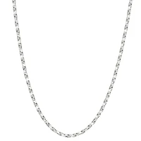 Sterling Silver Solid Box Chain Necklace