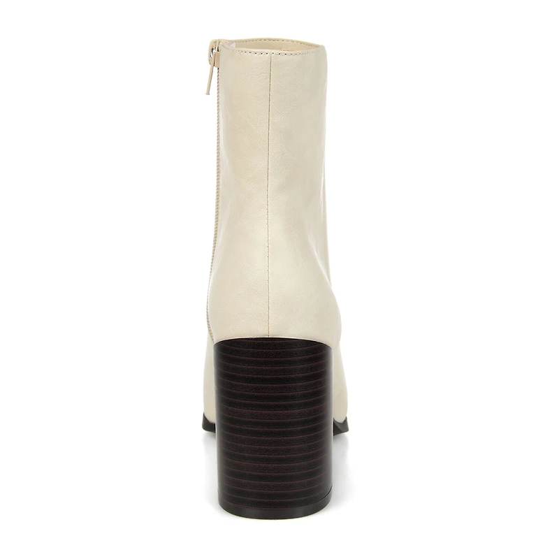 Journee Collection Womens Kathie Stacked Heel Booties
