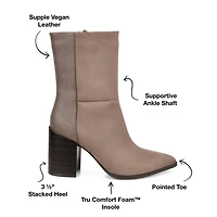 Journee Collection Womens Sharlie Stacked Heel Booties