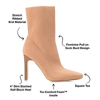 Journee Collection Womens Elissa Stacked Heel Booties