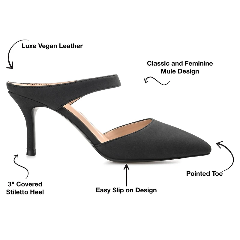 Journee Collection Maevali Womens Pointed Stiletto Heel Pumps