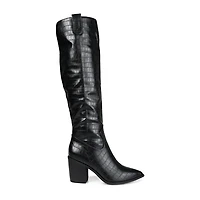 Journee Collection Womens Therese Stacked Heel Cowboy Boots