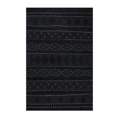 nuLoom Durden High Low Geometric Wool Woven Rug