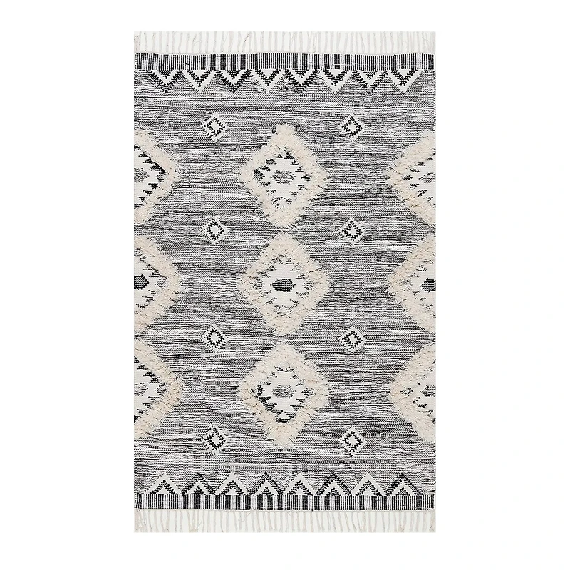 nuLoom Moroccan Textured Shaggy Wool Woven Area Rug