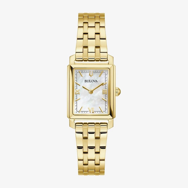 Bulova Sutton Womens Gold Tone Stainless Steel Bracelet Watch 97l177