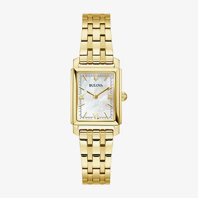 Bulova Sutton Womens Gold Tone Stainless Steel Bracelet Watch 97l177