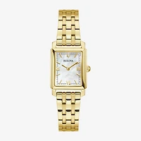 Bulova Sutton Womens Gold Tone Stainless Steel Bracelet Watch 97l177