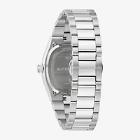 Bulova Mens Silver Tone Stainless Steel Bracelet Watch 96b439