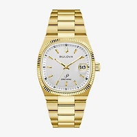 Bulova Mens Gold Tone Stainless Steel Bracelet Watch 97b223