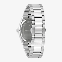 Bulova Mens Silver Tone Stainless Steel Bracelet Watch 96b440