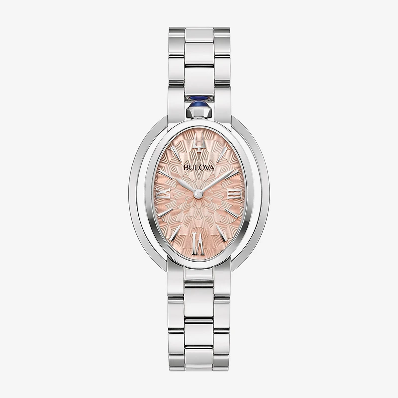 Bulova Womens Silver Tone Stainless Steel Bracelet Watch 96l331