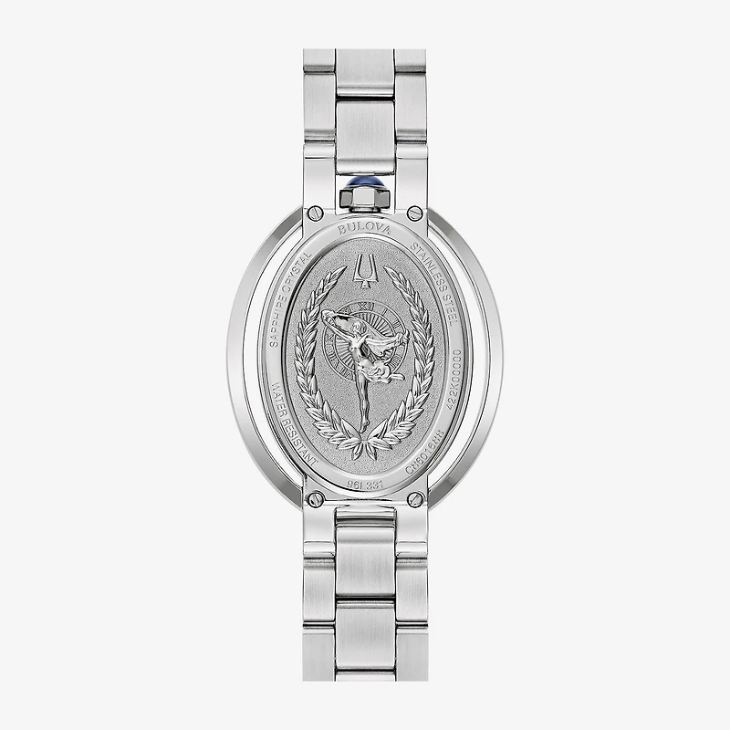 Bulova Womens Silver Tone Stainless Steel Bracelet Watch 96l331