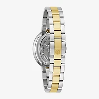 Bulova Womens Two Tone Stainless Steel Bracelet Watch 98l320