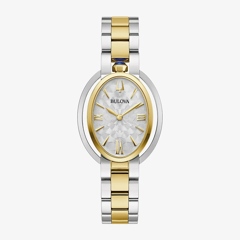 Bulova Womens Two Tone Stainless Steel Bracelet Watch 98l320