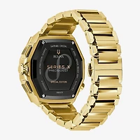 Bulova Mens Gold Tone Stainless Steel Bracelet Watch 98b429