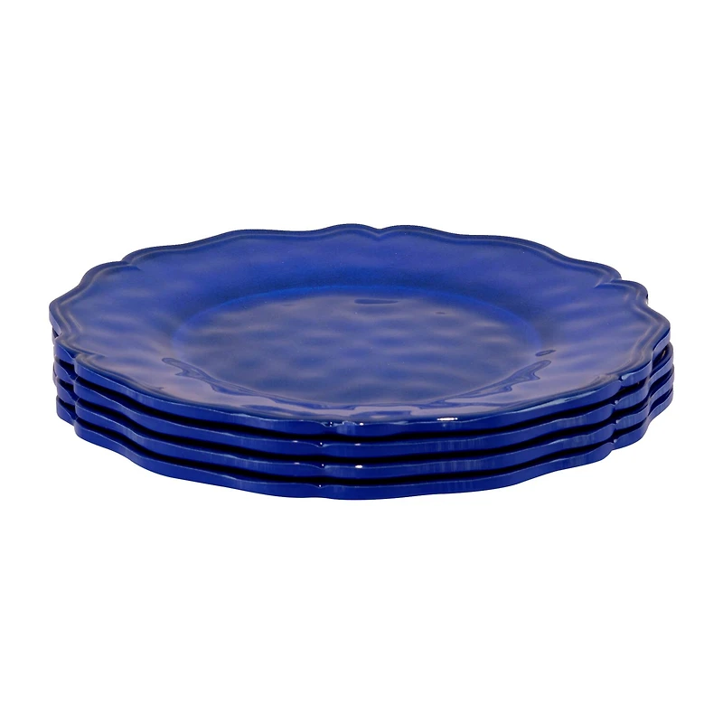 Certified International 4-pc. Red Crackle Melamine Dinner Plate