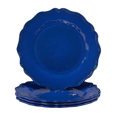 Certified International Red Crackle 4-pc. Melamine Salad Plate