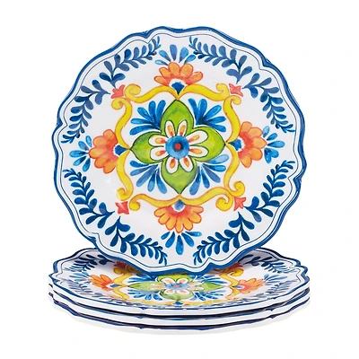 Certified International Flores 4-pc. Melamine Salad Plate