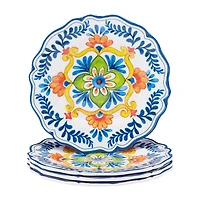 Certified International Flores 4-pc. Melamine Salad Plate
