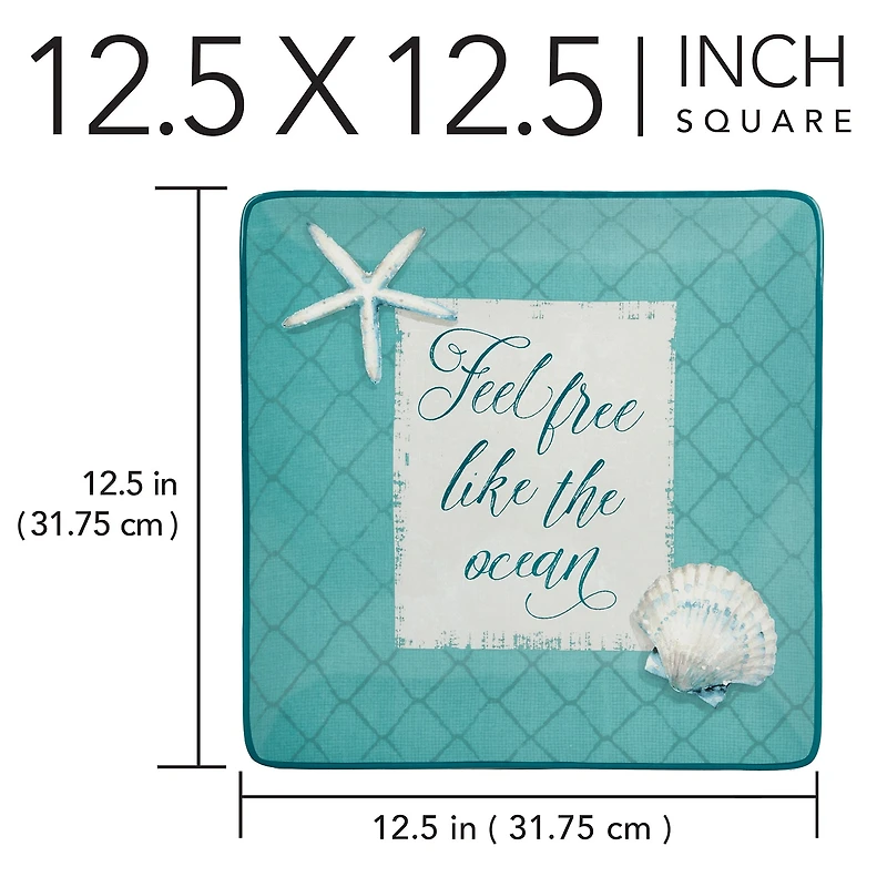 Certified International Ocean View Serving Platter