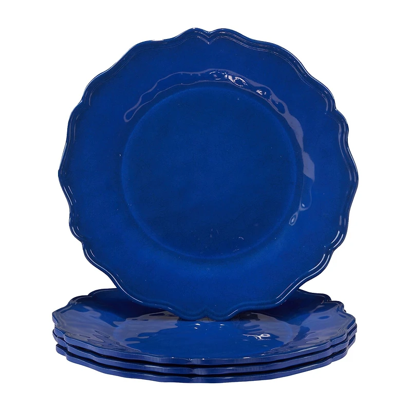Certified International 4-pc. Red Crackle Melamine Dinner Plate