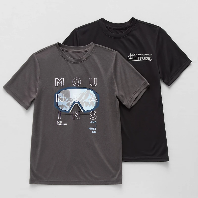 Xersion Performance Little & Big Kid Boys Crew Neck Short Sleeve Regular Fit 2-pc. Graphic T-Shirt
