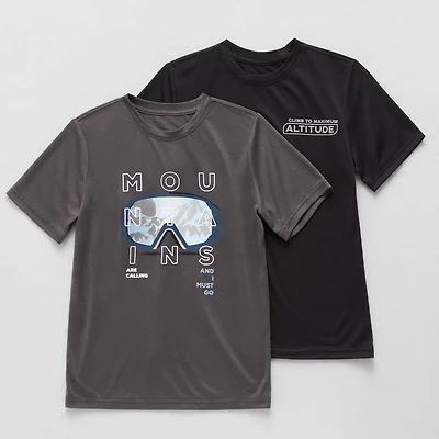 Xersion Performance Little & Big Kid Boys Crew Neck Short Sleeve Regular Fit 2-pc. Graphic T-Shirt