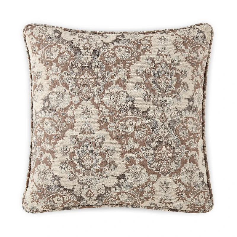 Paisley Feather Filled 20x20 Square Throw Pillow