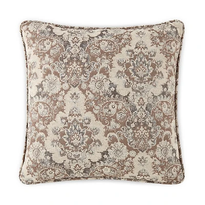 Paisley Feather Filled 20x20 Square Throw Pillow