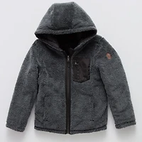 Free Country Little & Big Kid Boys Hooded Water Resistant Reversible Midweight Quilted Jacket
