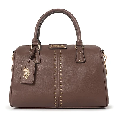 U.S. Polo Assn. Stud Embellished Satchel
