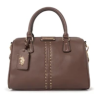 U.S. Polo Assn. Stud Embellished Satchel