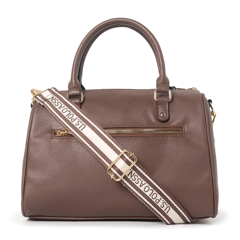 U.S. Polo Assn. Stud Embellished Satchel