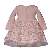 Bonnie Jean Baby Girls Long Sleeve Fit + Flare Dress