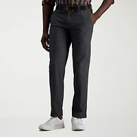 Haggar Life Khaki Comfort Chino Mens Straight Fit Flat Front Pant